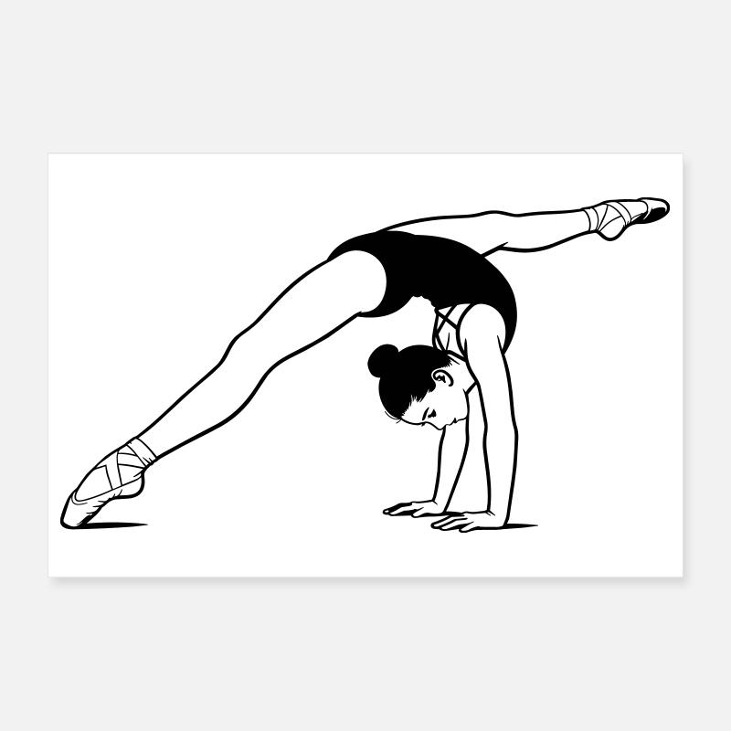 gymnastics Poster 12" x 8" (30x20 cm)