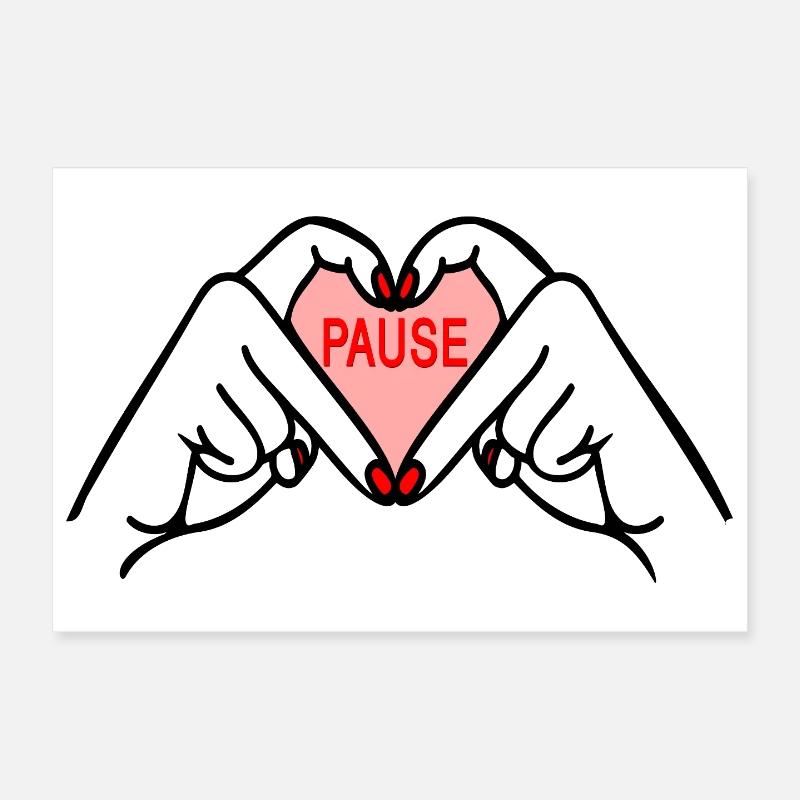 Faites une pause Poster 30 x 20 cm