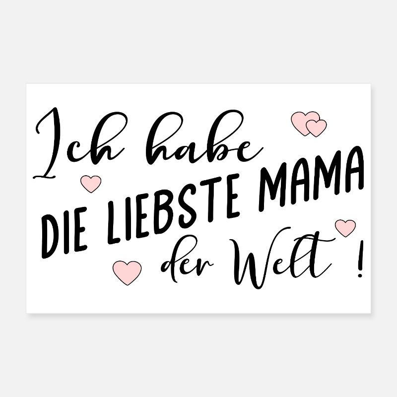Muttertag Liebste Mama Poster 30x20 cm