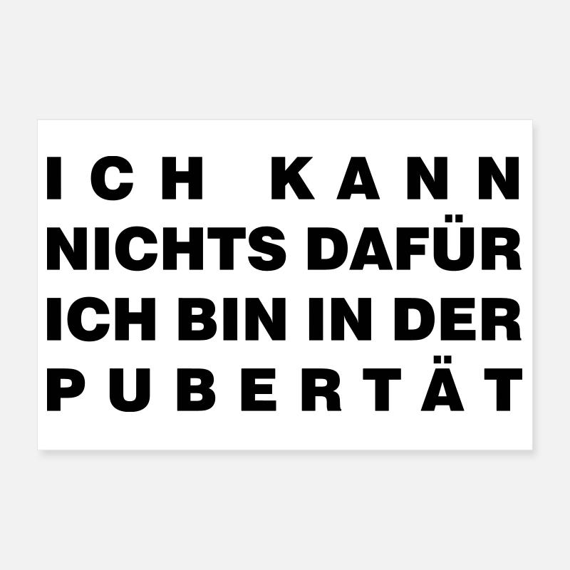 Pubertät Poster 30x20 cm