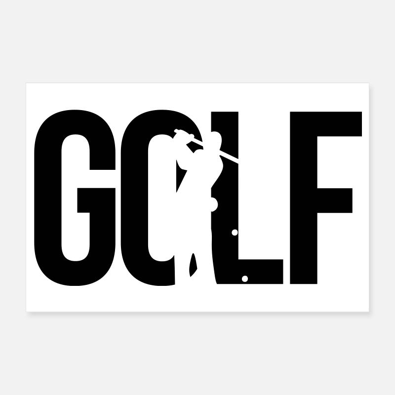 golf Poster 12" x 8" (30x20 cm)