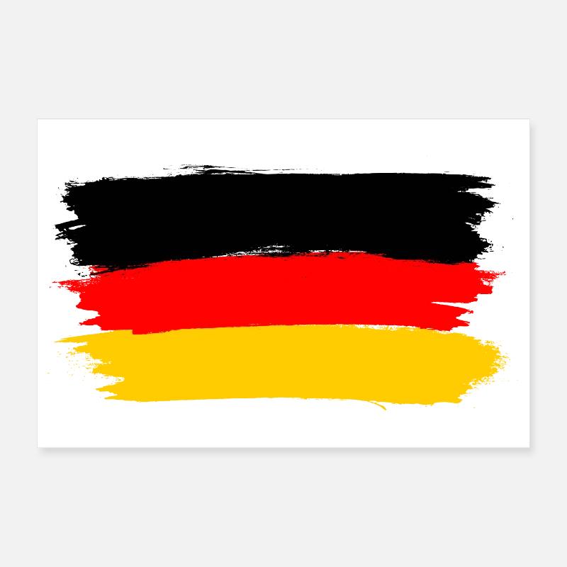 Drapeau de l’Allemagne ✅ Drapeau de l’Allemagne ✔ Poster 30 x 20 cm