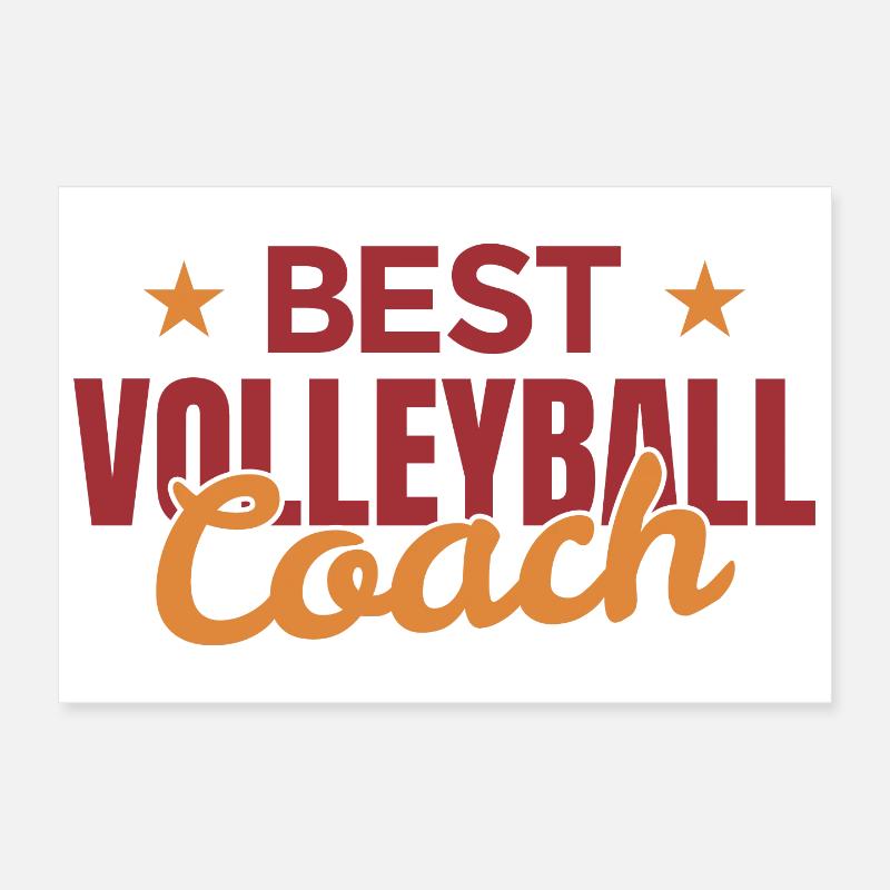 Volleyball Trainer Poster 30x20 cm