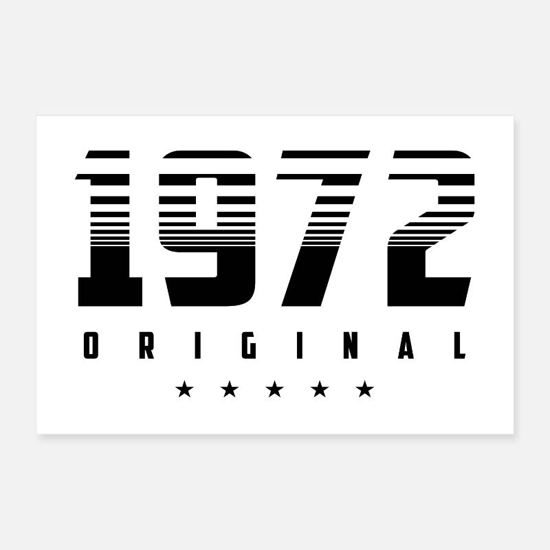 Geboren 1972 das Original Poster 30x20 cm