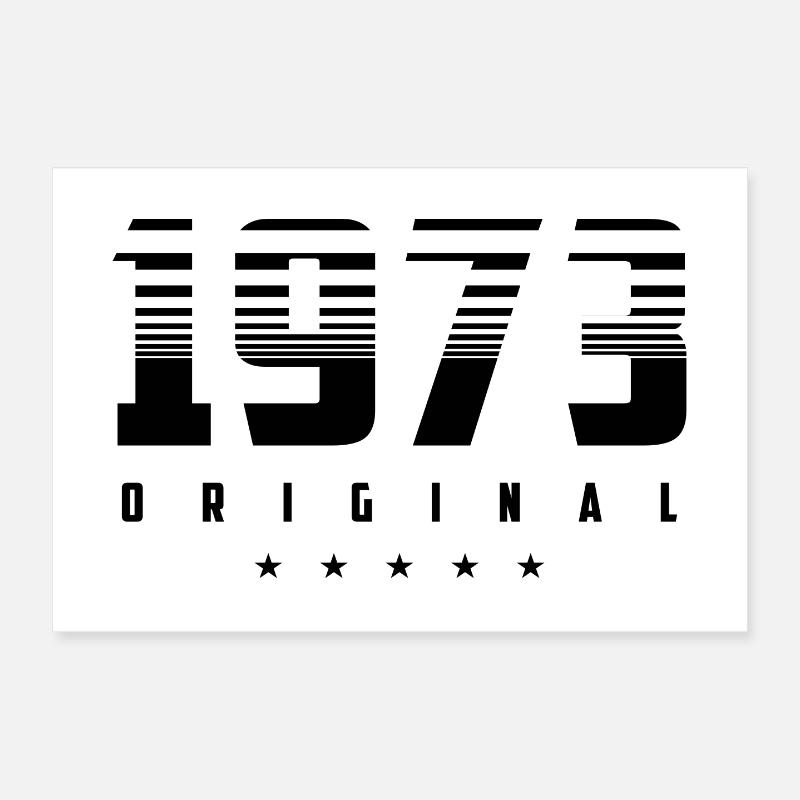 Geboren 1973 das Original Poster 30x20 cm