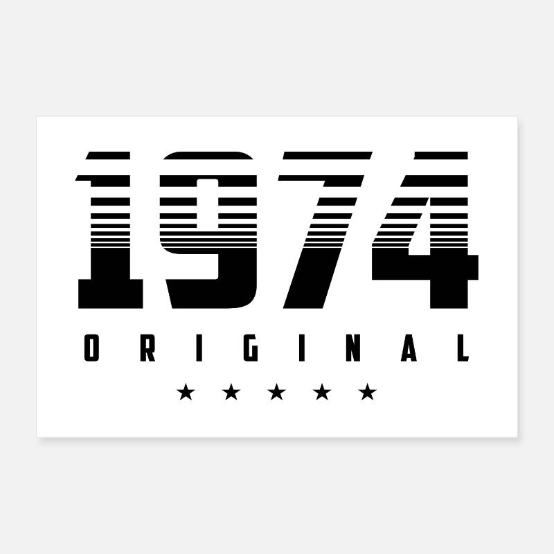Né en 1974 l’original Poster 30 x 20 cm