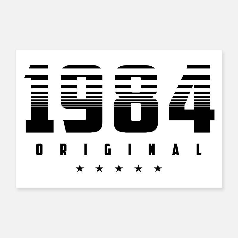 Geboren 1984 das Original Poster 30x20 cm