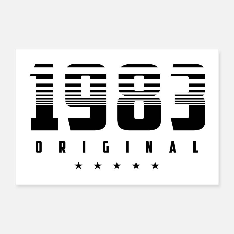 Né en 1983 l’original Poster 30 x 20 cm