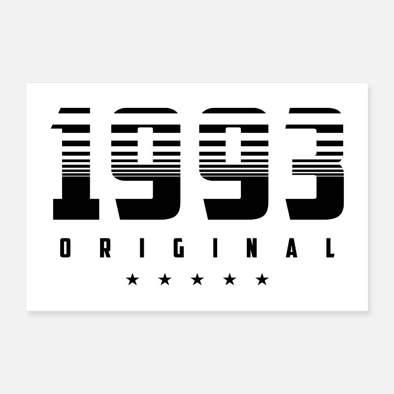 Born in 1993 the original Poster 12" x 8" (30x20 cm)