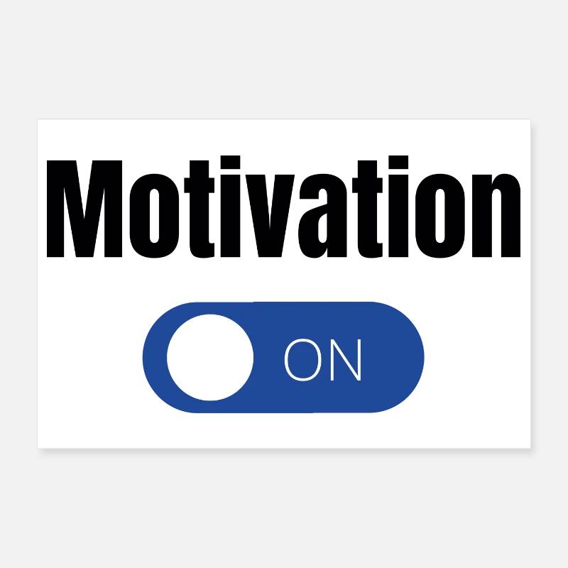 Einstellung Blauer EinAus Toggle  Poster 30x20 cm