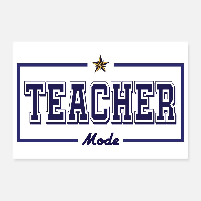 Teacher mode Poster 12" x 8" (30x20 cm)