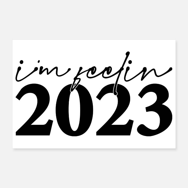 Bonne année 2023 Poster 30 x 20 cm
