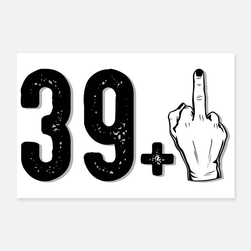 30+ Graphique du majeur - Poster 30 x 20 cm - blanc