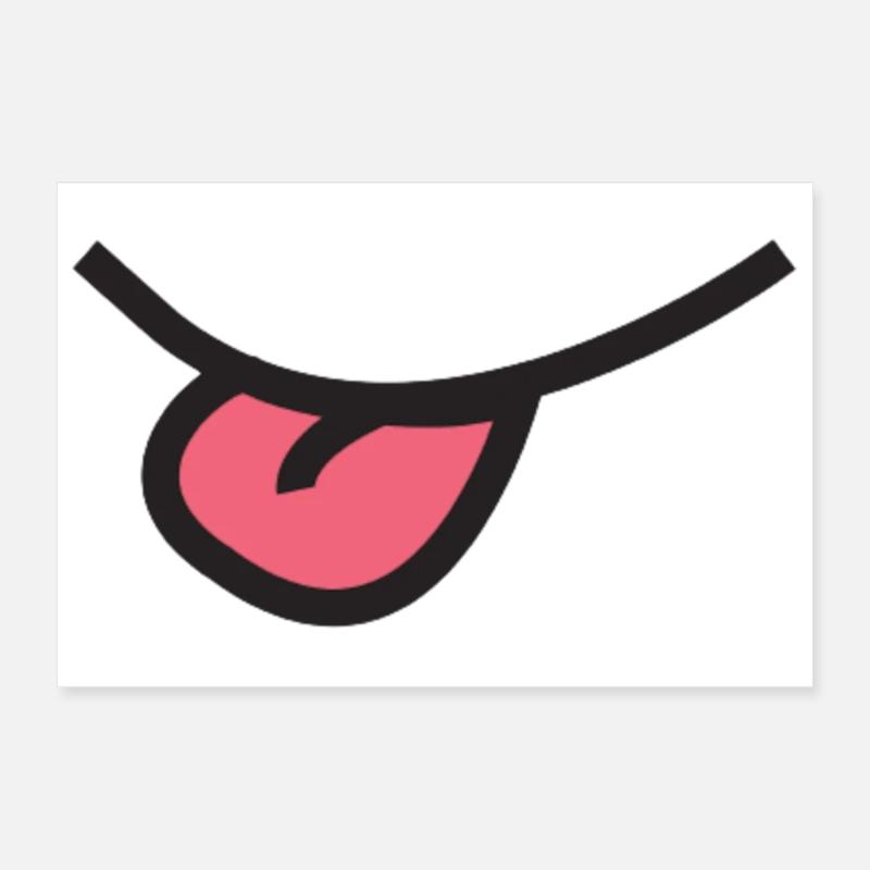 Tire pas ta langue !! Poster 30 x 20 cm