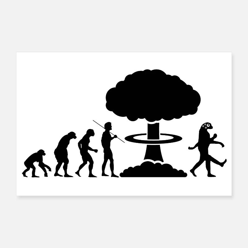 Radioaktive Entwicklung Poster 30x20 cm