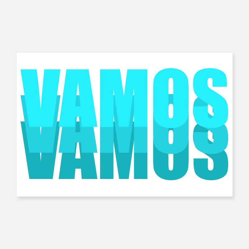 Vamos Poster 12" x 8" (30x20 cm)