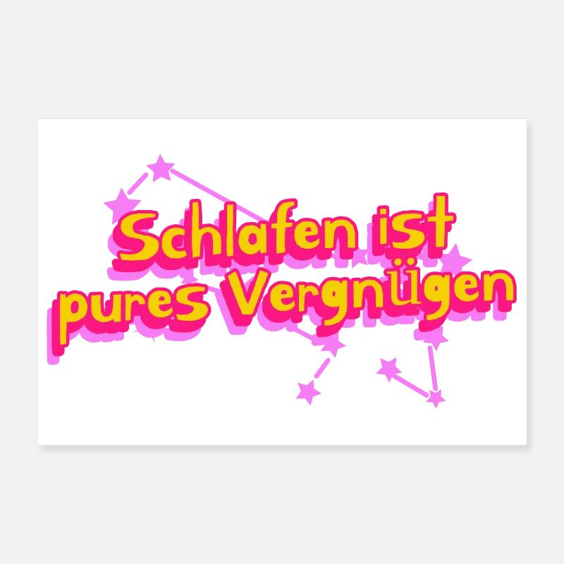 Le pur plaisir de dormir Poster 30 x 20 cm