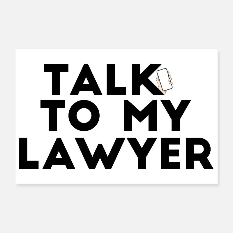 Parlez à mon avocat Poster 30 x 20 cm