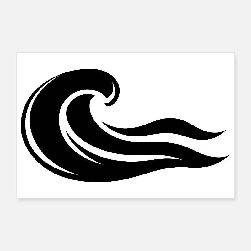 Découvrez la puissance de la vague ! Poster 30 x 20 cm