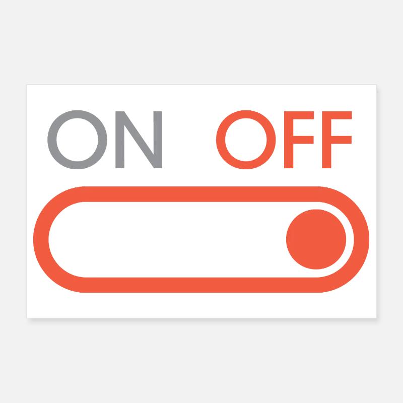 off button - Gaming und Streaming Poster 30x20 cm