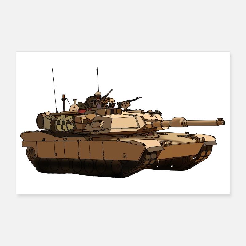 M1 Abrams Poster 12" x 8" (30x20 cm)