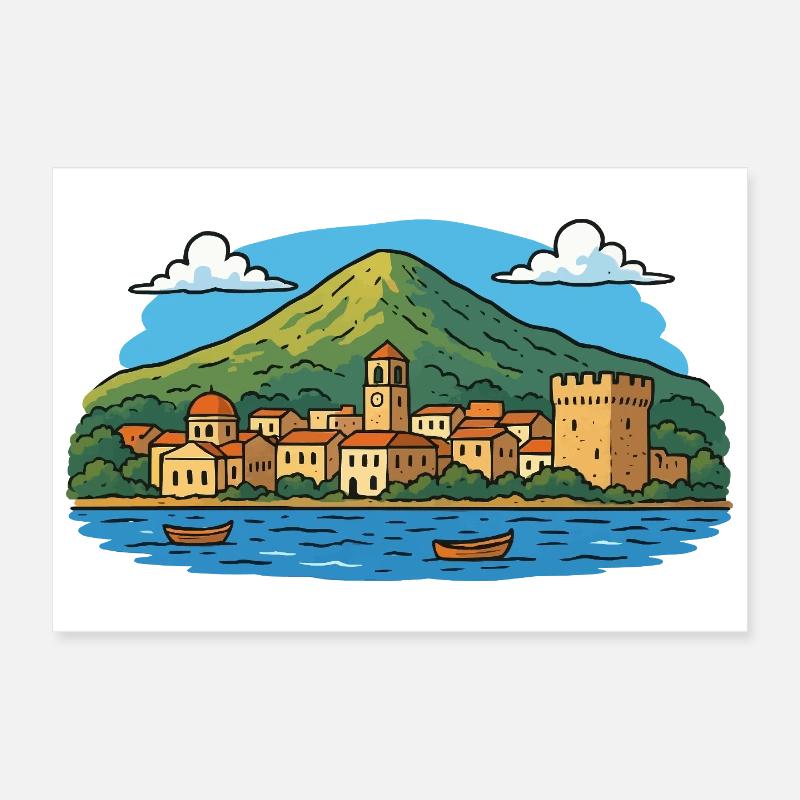 Île de Rhodes Poster 30 x 20 cm