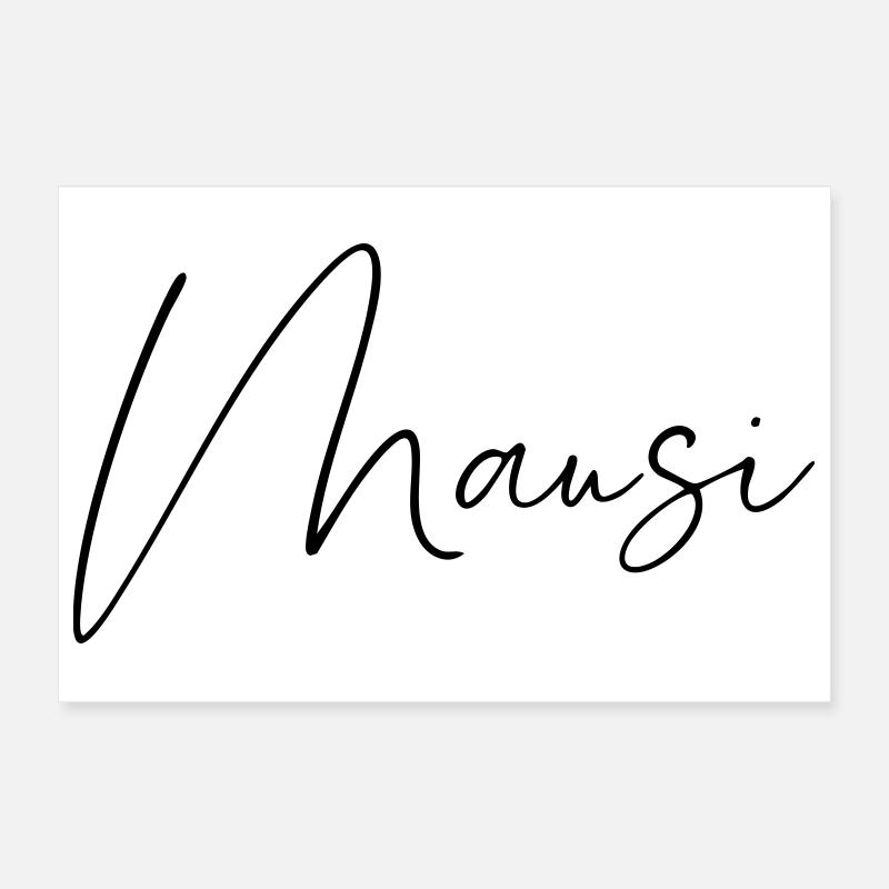 mausi / handschrift design Poster 30x20 cm