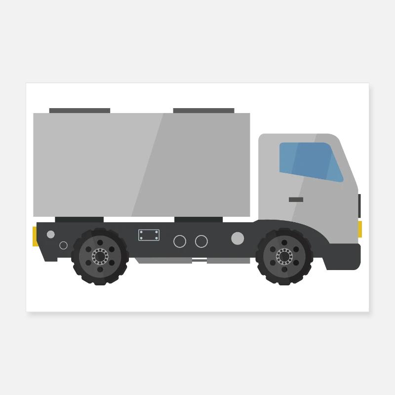 Camion de livraison Poster 30 x 20 cm