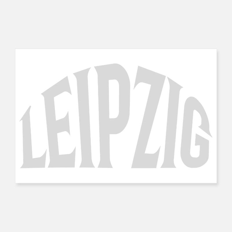 Leipzig Poster 12" x 8" (30x20 cm)
