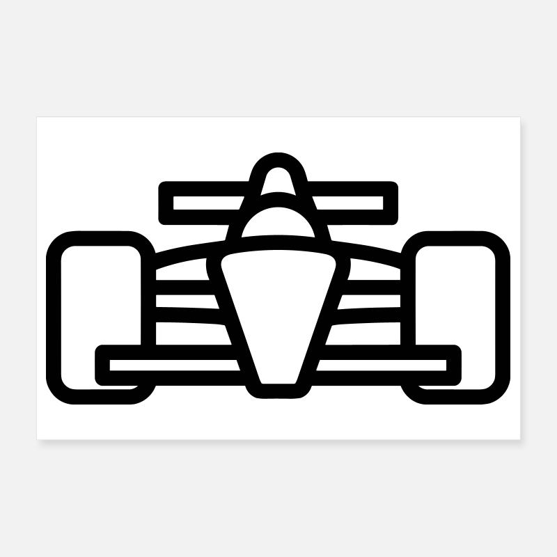 voiture de course Poster 30 x 20 cm