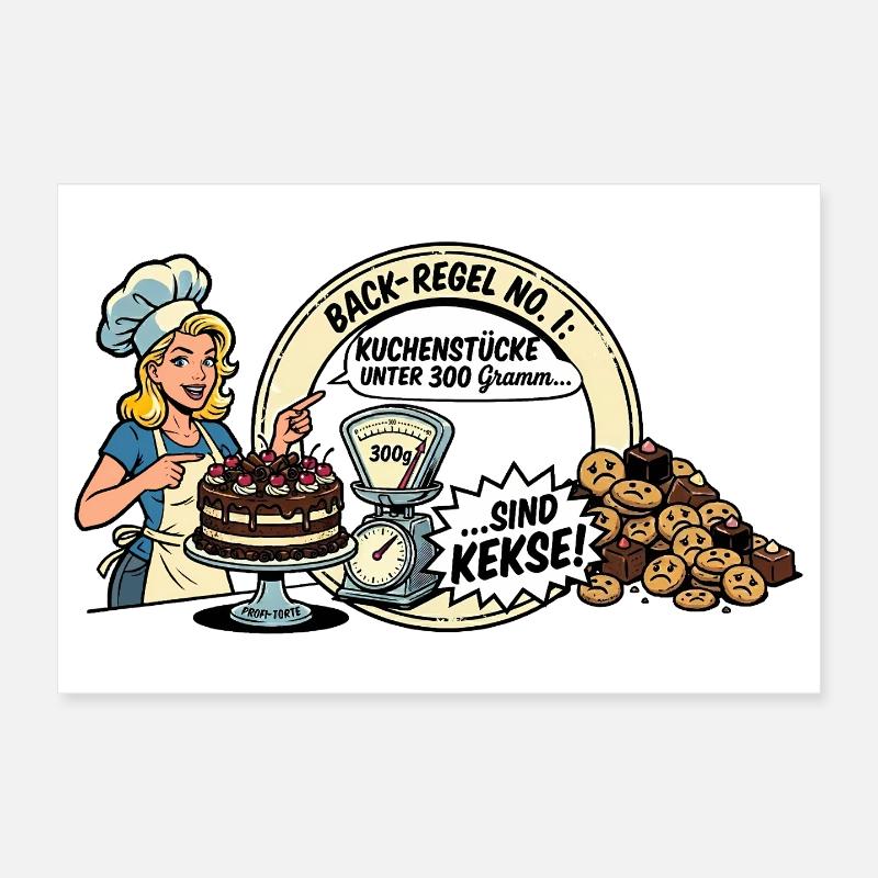 Kuchen Poster 30x20 cm