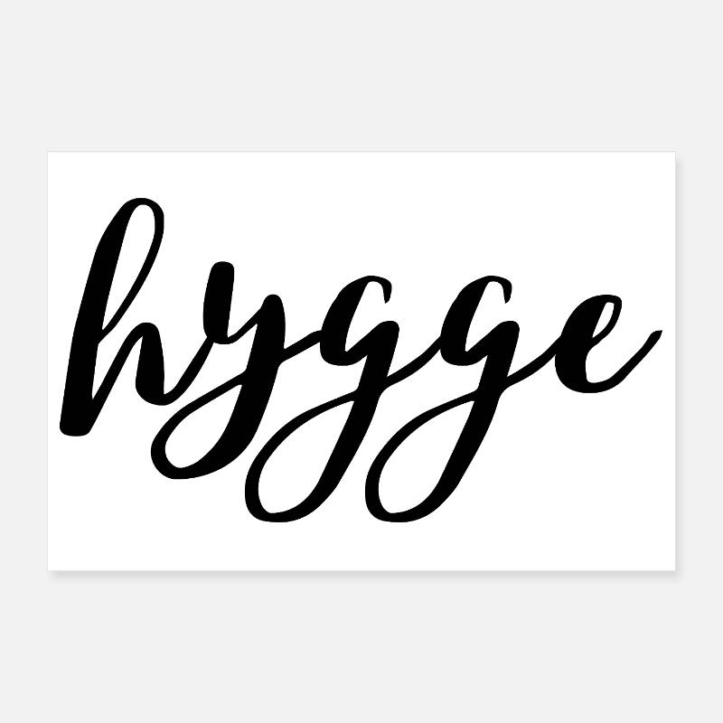 hygge_black Poster 30x20 cm