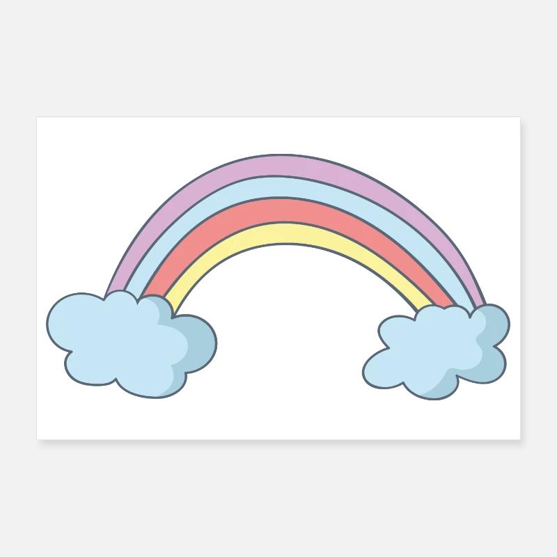 rainbow Poster 12" x 8" (30x20 cm)