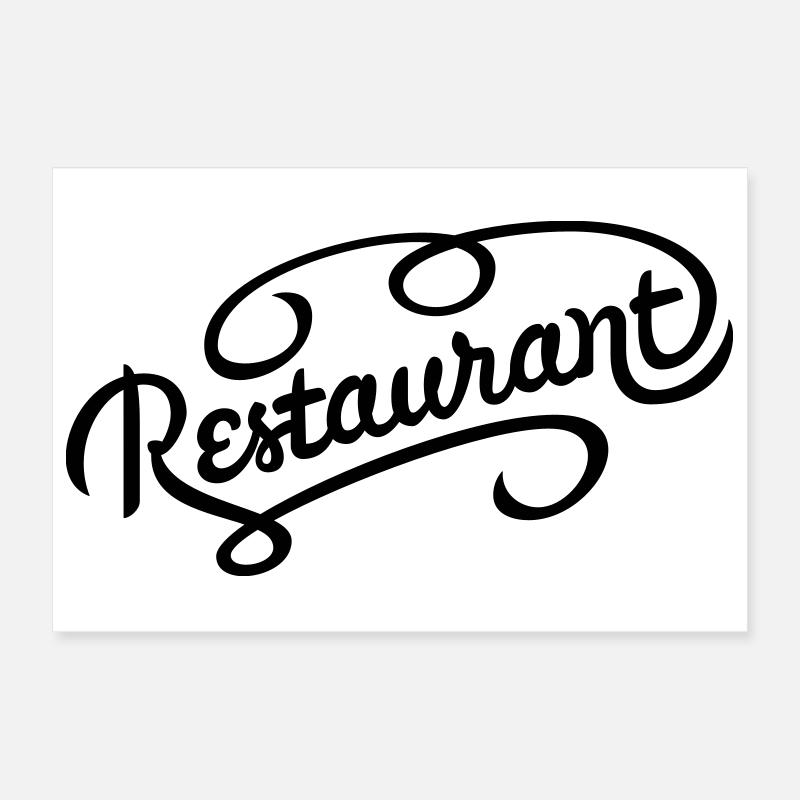 Restaurant Poster 30 x 20 cm