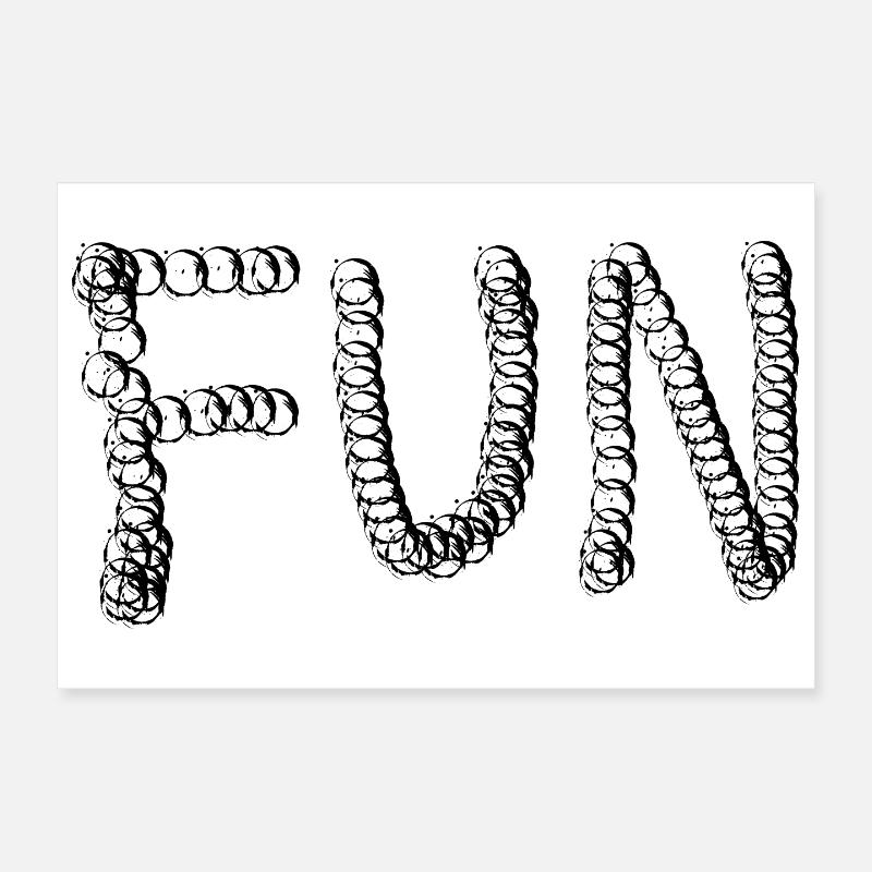 LETTRAGE FUN Poster 30 x 20 cm
