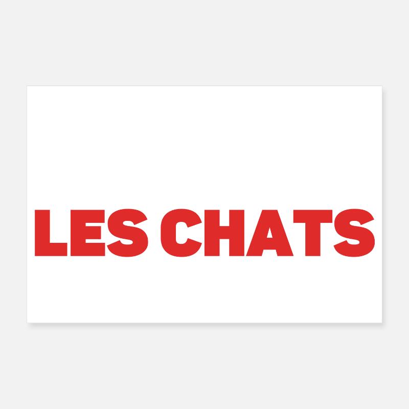 Chats et Chiens: Maîtres et Serviteurs Poster 30 x 20 cm