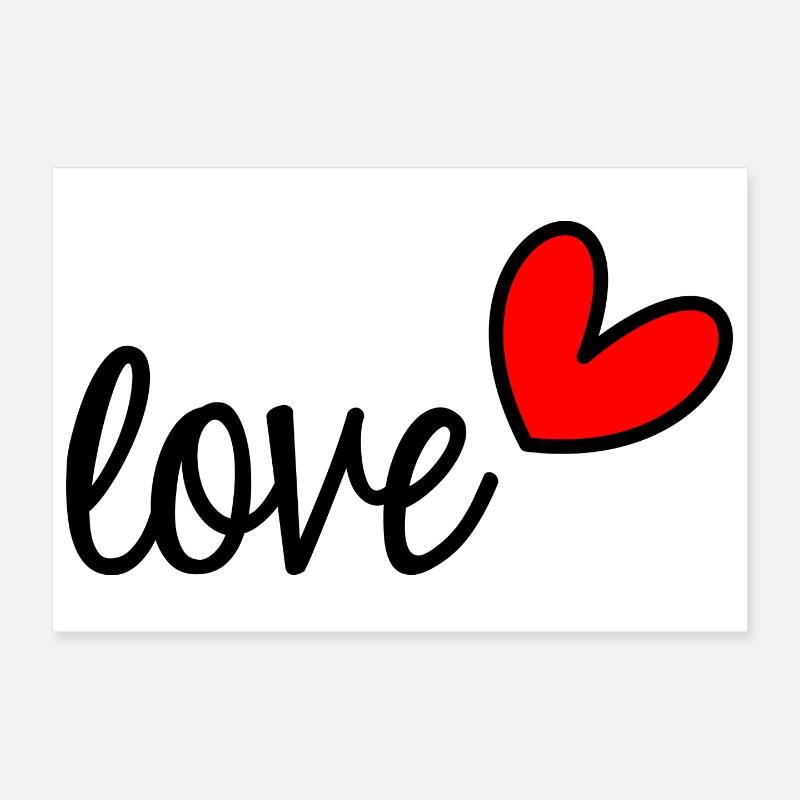 LOVE Poster 30 x 20 cm