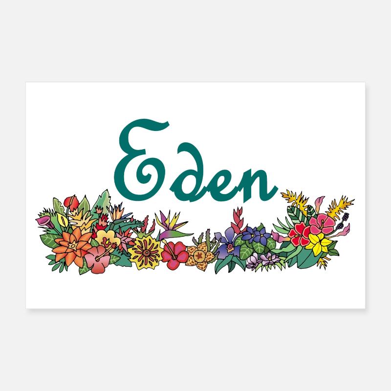 Fleurs et paradis Poster 30 x 20 cm