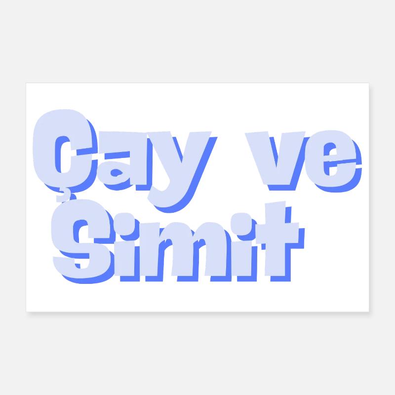 Cay & Simit Poster 12" x 8" (30x20 cm)