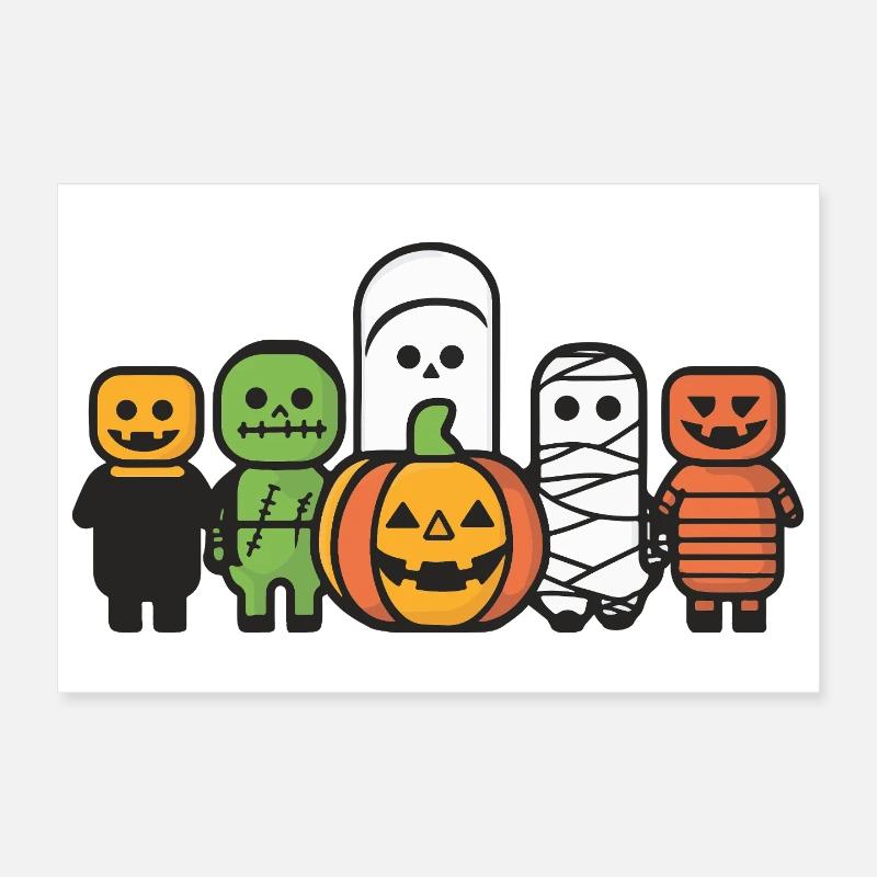 Monstre d’Halloween Poster 30 x 20 cm