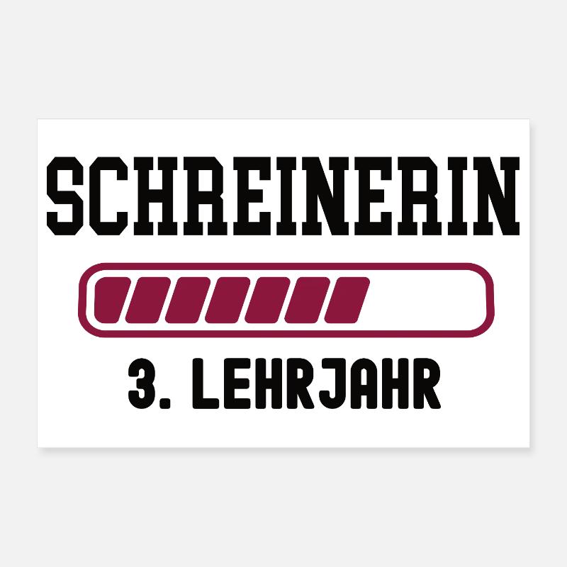 Apprenticeship carpenter 3rd year carpenter apprenticeship Poster 12" x 8" (30x20 cm)