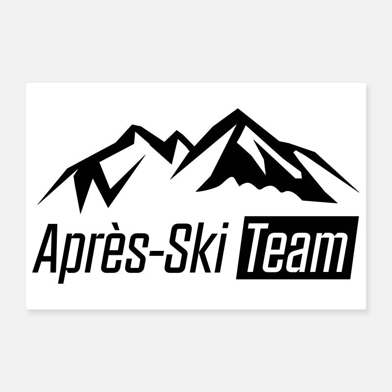 L’équipe de ski APRrès Poster 30 x 20 cm