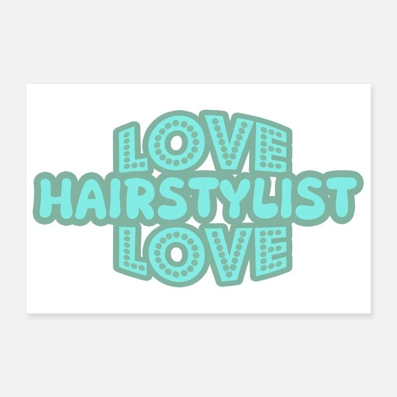 Cadeau pour coiffeur Poster 30 x 20 cm