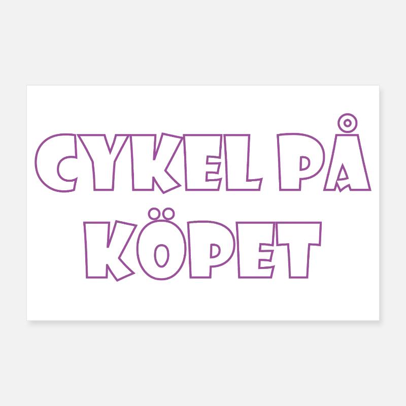 Bicycle in the Bargain – Textdesign Poster 30x20 cm