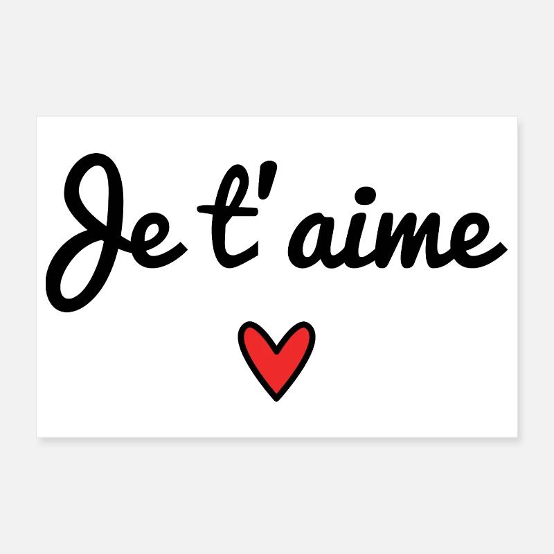 ICH LIEBE DICH. VALENTINSTAG. HERZ. ICH LIEBE DICH Poster 30x20 cm