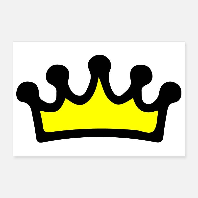 Crown Symbol Poster 12" x 8" (30x20 cm)