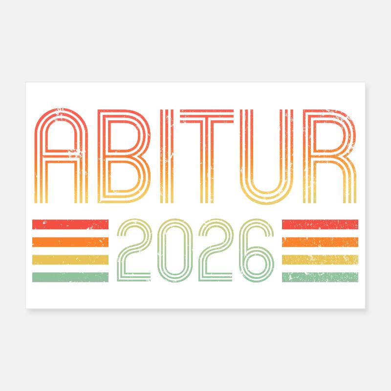 Abi 2026 - Abitur - Don Poster 30 x 20 cm