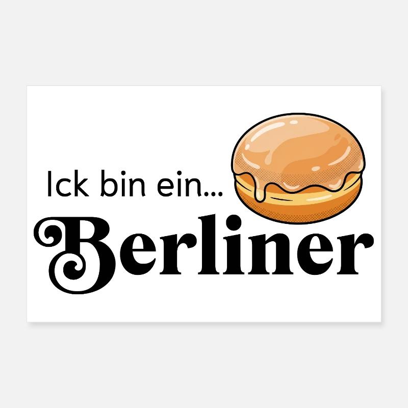 Je suis un costume culte de Berlin Statement Poster 30 x 20 cm