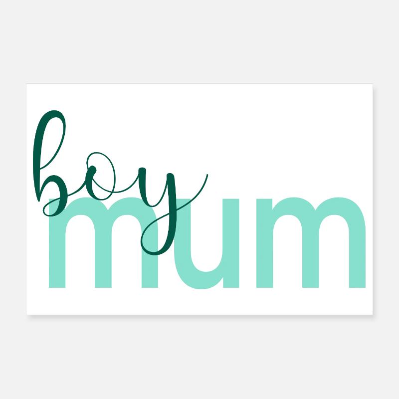 Muttertagsjunge Mama Poster 30x20 cm