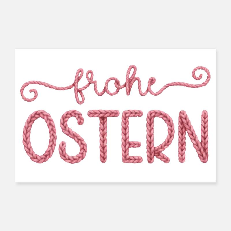 Frohe Ostern Poster 30x20 cm